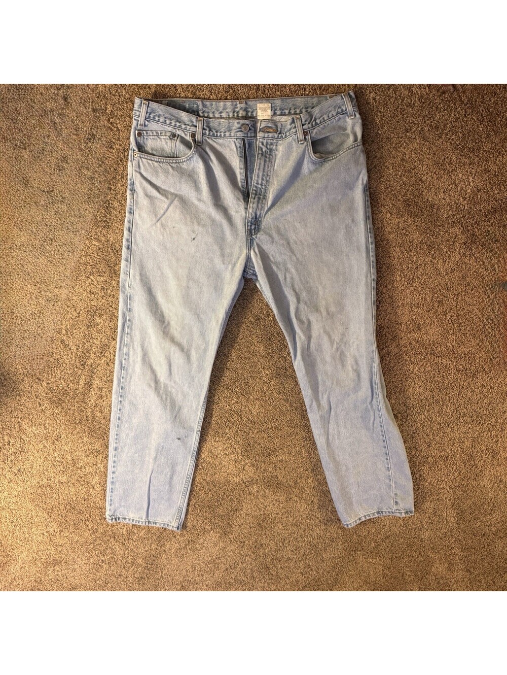 Levis 505 Blue Jeans Mens 40x32 Blue Relaxed Fit Straight Leg Denim Regular Fit
